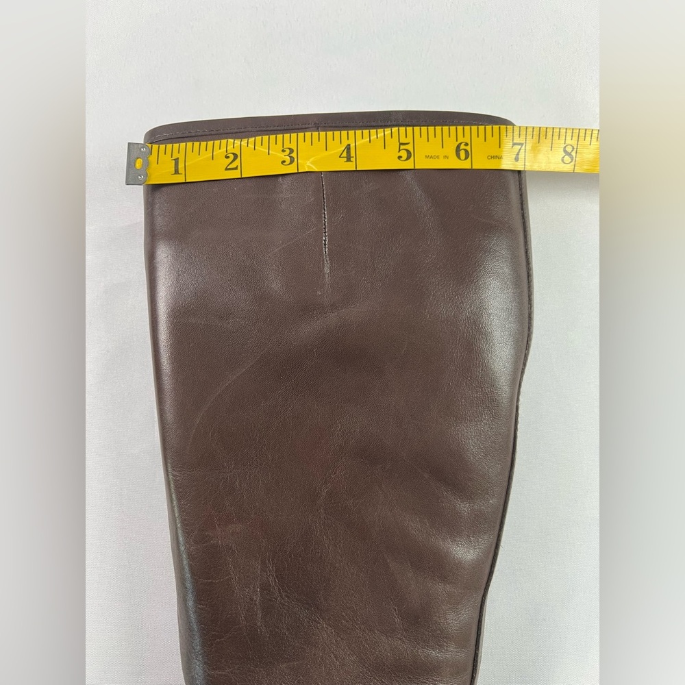 Lauren Ralph Lauren Marion Brown Leather Riding Boots - Picture 12 of 16